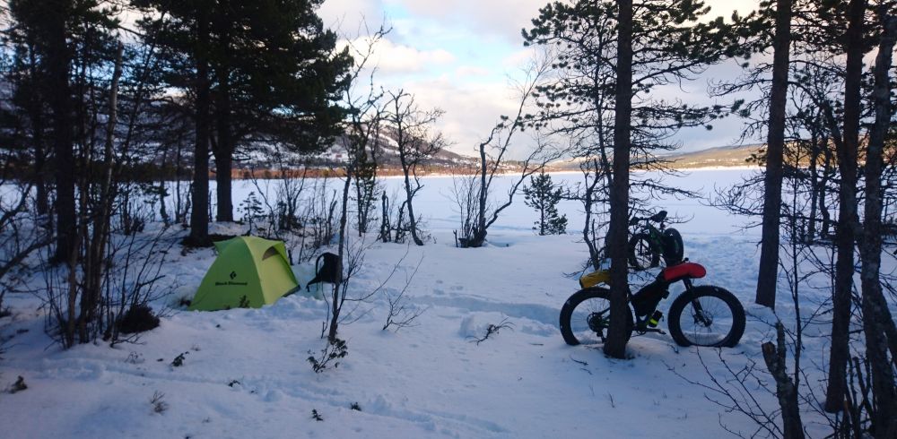 winter bikepacking